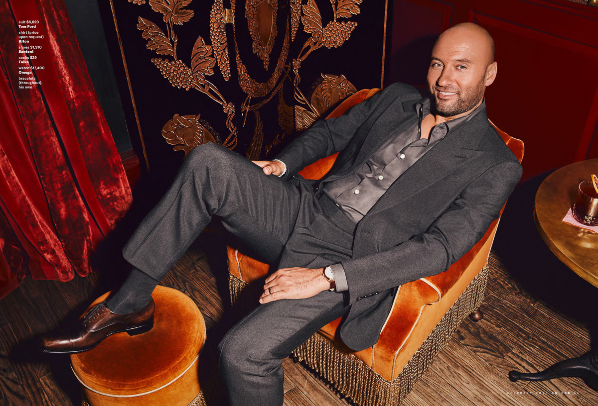 STYLING Derek Jeter wearing Ralph Lauren and Omega for GQ Photography by  Danielle Levitt